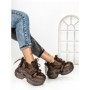 Pantofi Sport Dama cu Platforma 7917-278 BROWN | MEI