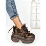 Pantofi Sport Dama cu Platforma 7917-278 BROWN | MEI