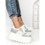 Pantofi Sport Dama cu Platforma 6208-7 SILVER | MEI