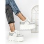 Pantofi Sport Dama cu Platforma 6208-7 SILVER | MEI
