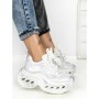 Pantofi Sport Dama cu Platforma 3607-1 WHITE | MEI