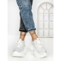 Pantofi Sport Dama cu Platforma 3605-8 WHITE | MEI