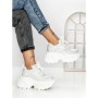 Pantofi Sport Dama cu Platforma 3605-8 WHITE | MEI