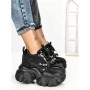 Pantofi Sport Dama cu Platforma 569-18 BLACK | MEI