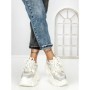 Pantofi Sport Dama cu Platforma 569-18 WHITE | MEI