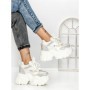 Pantofi Sport Dama cu Platforma 569-18 WHITE | MEI