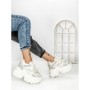 Pantofi Sport Dama cu Platforma 569-18 WHITE | MEI