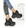 Pantofi Sport Dama cu Platforma 7917-121 BLACK | MEI