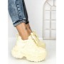 Pantofi Sport Dama cu Platforma 7917-121 YELLOW | MEI