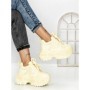 Pantofi Sport Dama cu Platforma 7917-121 YELLOW | MEI