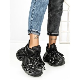 Pantofi Sport Dama cu Platforma 3616 BLACK | MEI