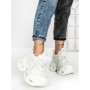Pantofi Sport Dama cu Platforma 3606 WHITE | MEI