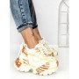 Pantofi Sport Dama cu Platforma 5358-3 YELLOW | MEI