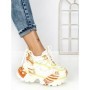 Pantofi Sport Dama cu Platforma 5358-3 YELLOW | MEI