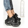 Pantofi Sport Dama cu Platforma 3607 BLACK | MEI