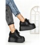 Pantofi Sport Dama cu Platforma 6520 BLACK | MEI