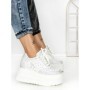 Pantofi Sport Dama cu Platforma 6520 WHITE | MEI