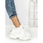 Pantofi Sport Dama cu Platforma 3605-13 WHITE | MEI