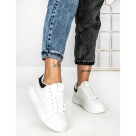 Sneakers Dama 6XJ2 WHITE-BLACK | MEI