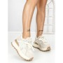 Pantofi Sport Dama din piele naturala 3651 BEIGE | PANTOFUL