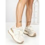 Pantofi Sport Dama din piele naturala 3651 BEIGE | PANTOFUL