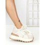 Pantofi Sport Dama din piele naturala 3651 BEIGE | PANTOFUL