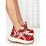 Pantofi Sport Dama din piele naturala 3651 RED | PANTOFUL