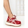 Pantofi Sport Dama din piele naturala 3651 RED | PANTOFUL