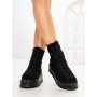 Ghete Dama cu Platforma 3AL77 BLACK | MEI