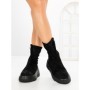 Ghete Dama cu Platforma 5AH66 ALL BLACK | MEI