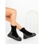 Ghete Dama cu Platforma 5AH66 BLACK-GUNCOLOR | MEI
