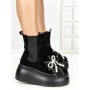 Ghete Dama cu Platforma 56WL9 BLACK | MEI