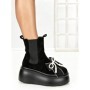 Ghete Dama cu Platforma 56WL9 BLACK | MEI
