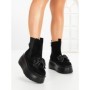 Ghete Dama cu Platforma 56WL10 BLACK | MEI