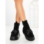 Ghete Dama cu Platforma 56WL10 BLACK | MEI
