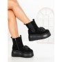 Ghete Dama cu Platforma 56WL10 BLACK | MEI