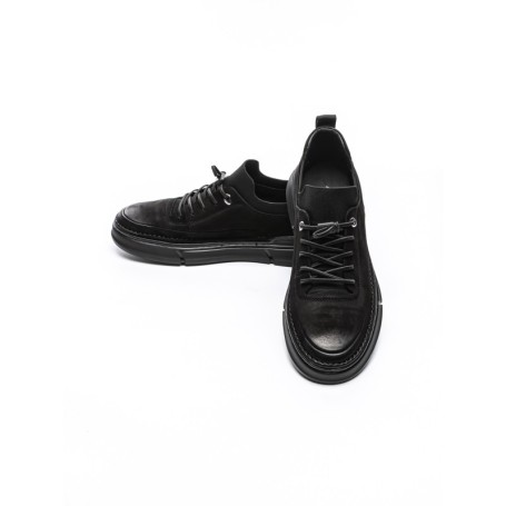 Pantofi Casual Barbati din piele naturala F695 BLACK | ADVANCER