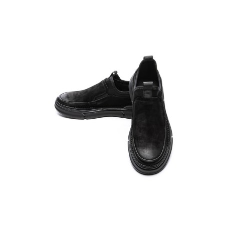 Pantofi Casual Barbati din piele naturala F697 BLACK | ADVANCER