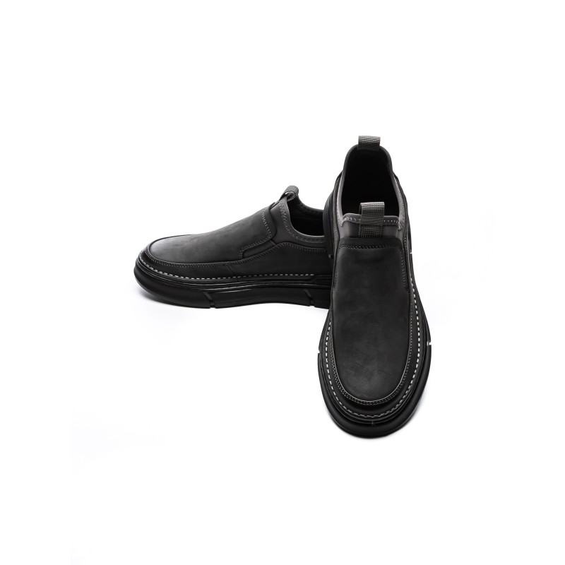 Pantofi Casual Barbati din piele naturala F697 GREY | ADVANCER
