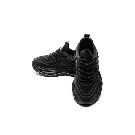 Pantofi Sport Barbati din piele naturala 5372 BLACK | ADVANCER