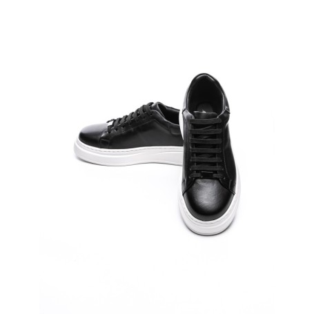Pantofi Casual Barbati din piele naturala 5388 BLACK-WHITE | ADVANCER
