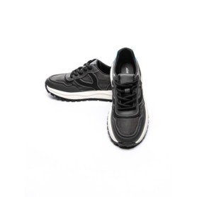 Pantofi Sport Barbati din piele naturala 1010-2 GREY-BLACK | ADVANCER