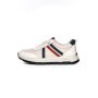 Pantofi Sport Barbati din piele naturala 21835 WHITE-BLUE | ADVANCER