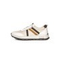 Pantofi Sport Barbati din piele naturala 21835 WHITE-BROWN | ADVANCER