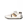 Pantofi Sport Barbati din piele naturala 21835 WHITE-BROWN | ADVANCER