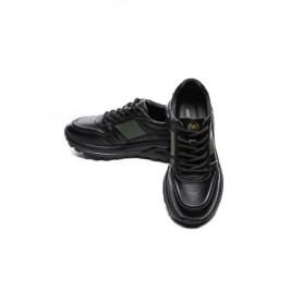 Pantofi Sport Barbati din piele naturala 7Q8805 BLACK | ADVANCER