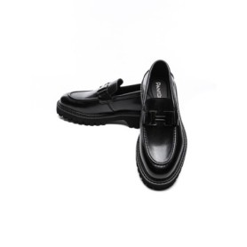 Mocasini Barbati din piele naturala 5NXE65 BLACK | PANTOFUL