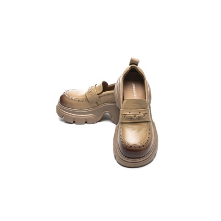 Pantofi Casual Dama din piele naturala 3215 APRICOT | ADVANCER