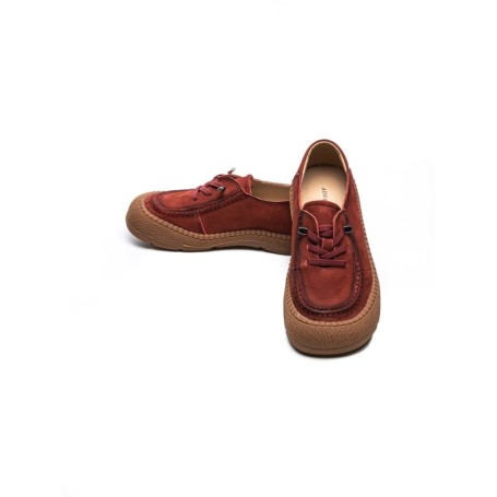 Pantofi Casual Dama din piele naturala 6708 RED | ADVANCER