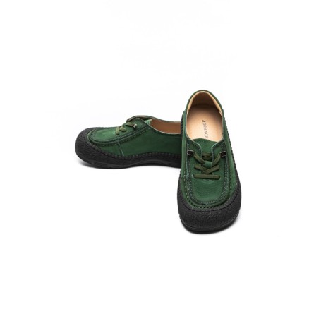 Pantofi Casual Dama din piele naturala 6708 GREEN | ADVANCER